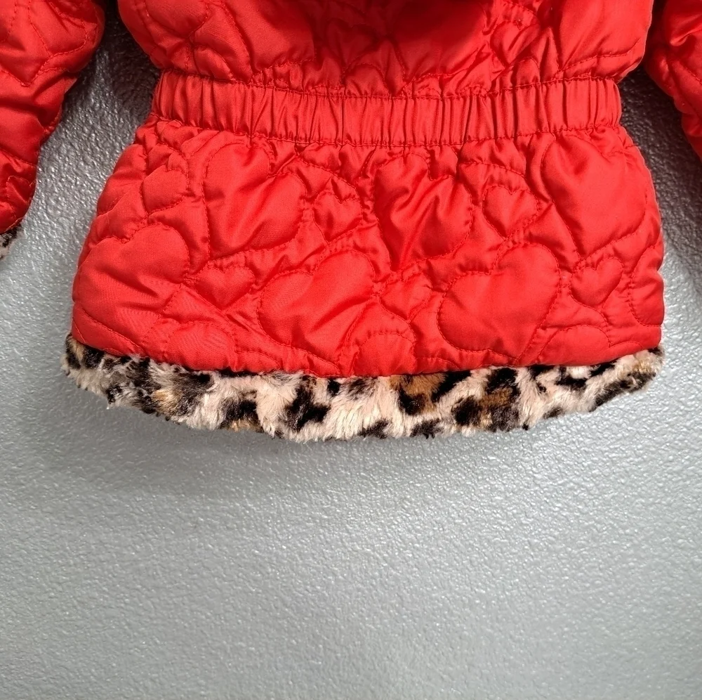 Pacific Trail Red Fur Lined Jacket  Size 2T O784